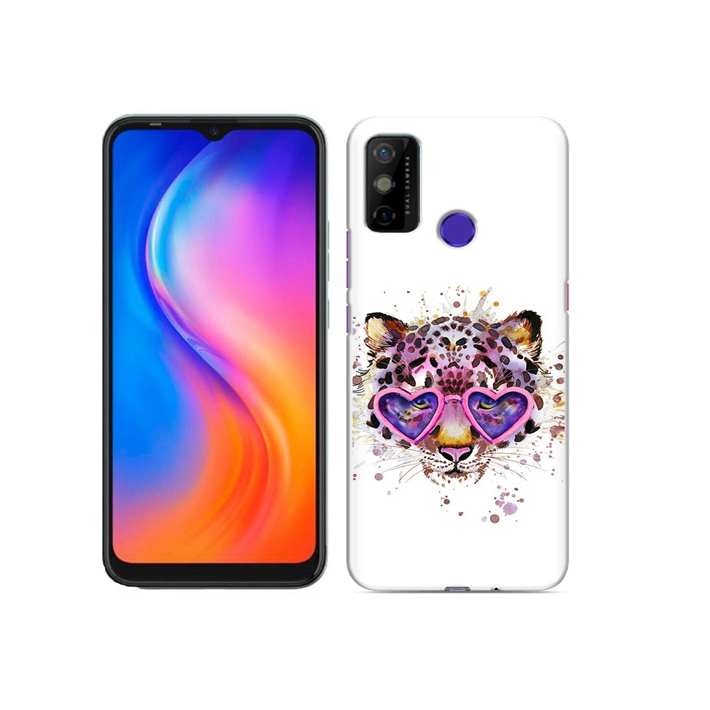 

Чехол MyPads Tocco для Tecno Spark 6 GO модный леопард, Прозрачный, Tocco
