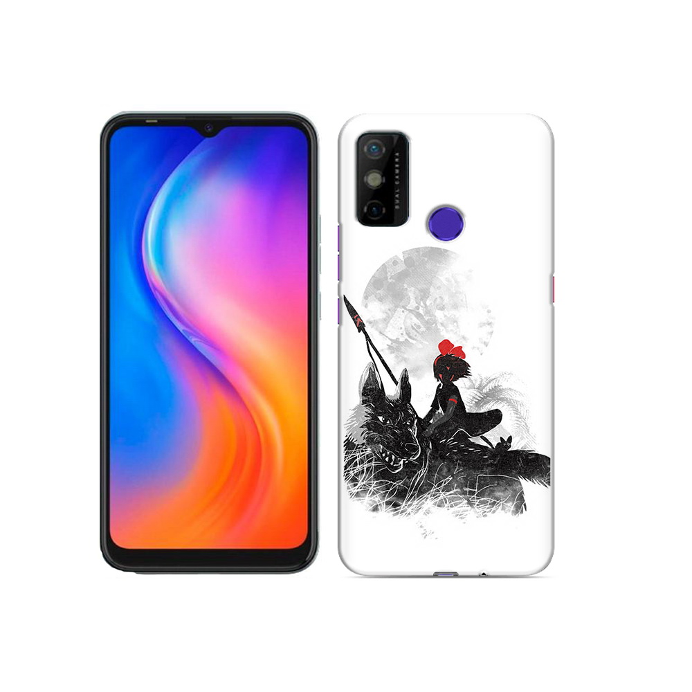 

Чехол MyPads Tocco для Tecno Spark 6 GO мононоке, Прозрачный, Tocco