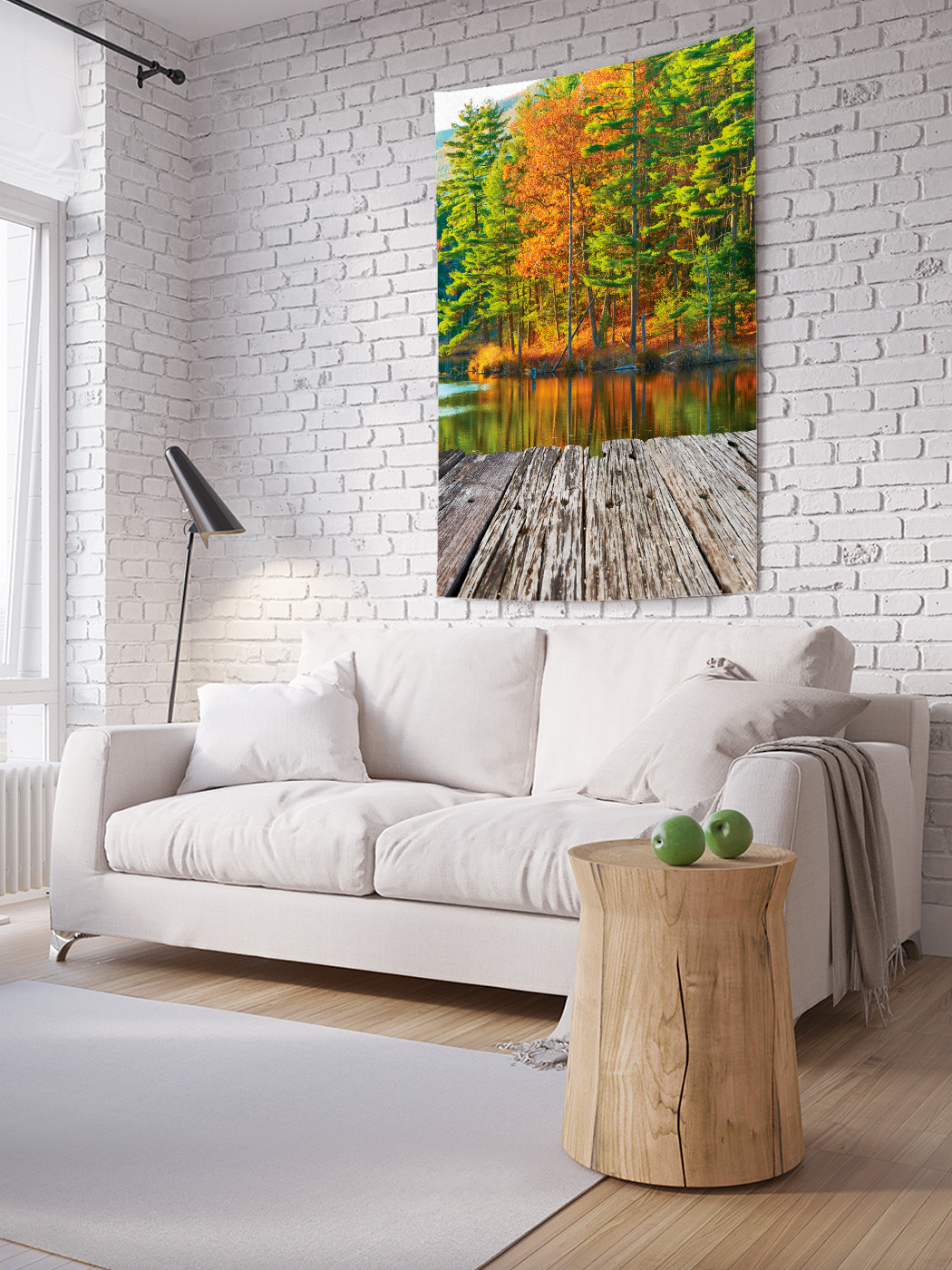 

Вертикальное фотопанно на стену JoyArty Прибрежный лес 100x150 см, Прибрежный лес