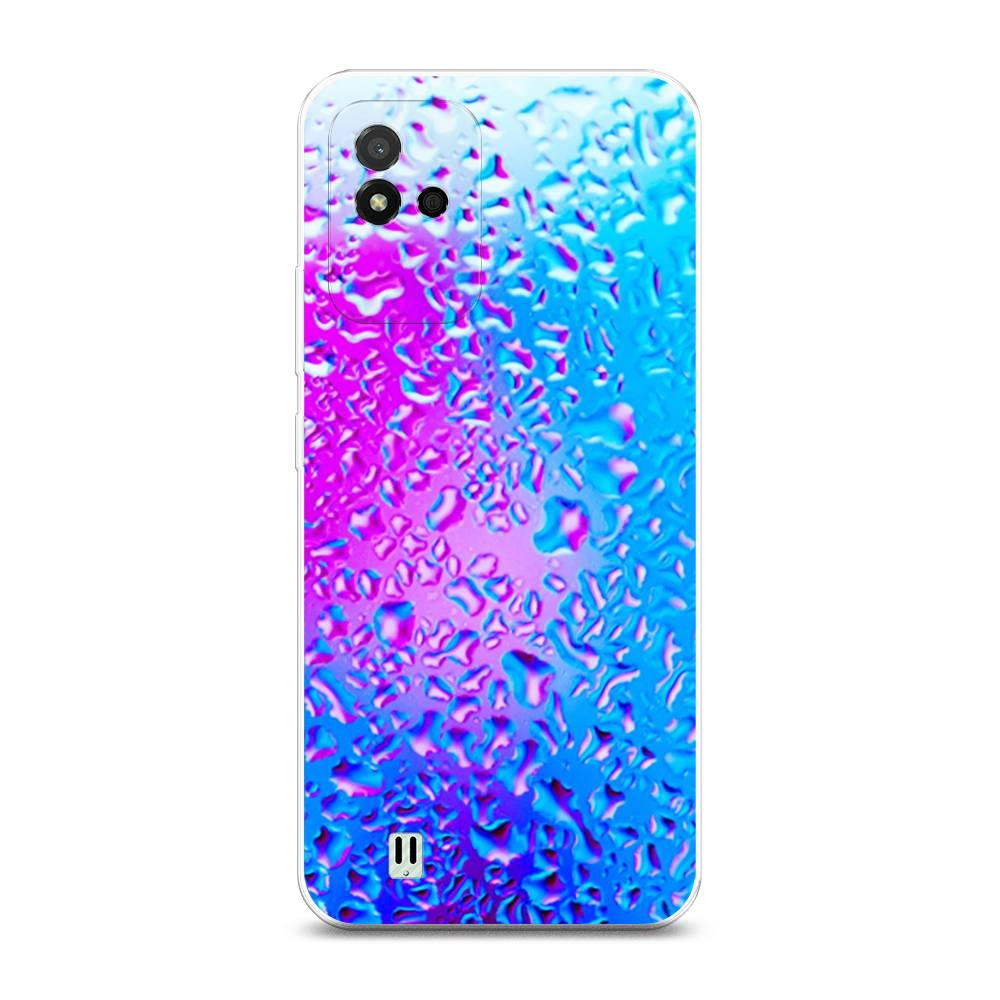 

Чехол на Realme Narzo 50i Капли на стекле, Бирюзовый;розовый, 2510050-3