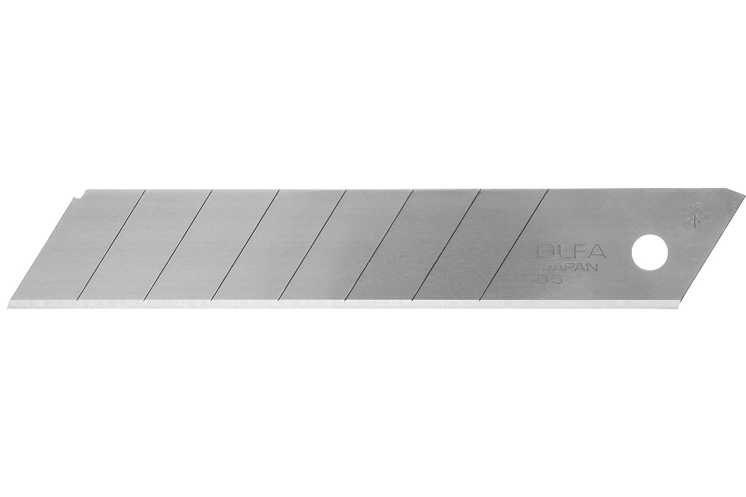 Сменное лезвие OLFA сегментированное, 18 мм, 10шт, в боксе