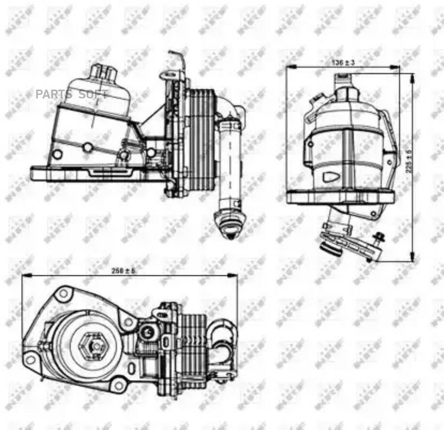 

Nrf 31354 Радиатор Масляный Land Rover Freelander 2.2D 07> NRF 31354