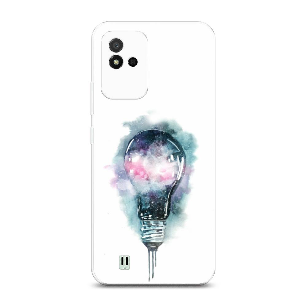 

Чехол на Realme Narzo 50i "Волшебная лампа", Белый;серый, 2510050-4