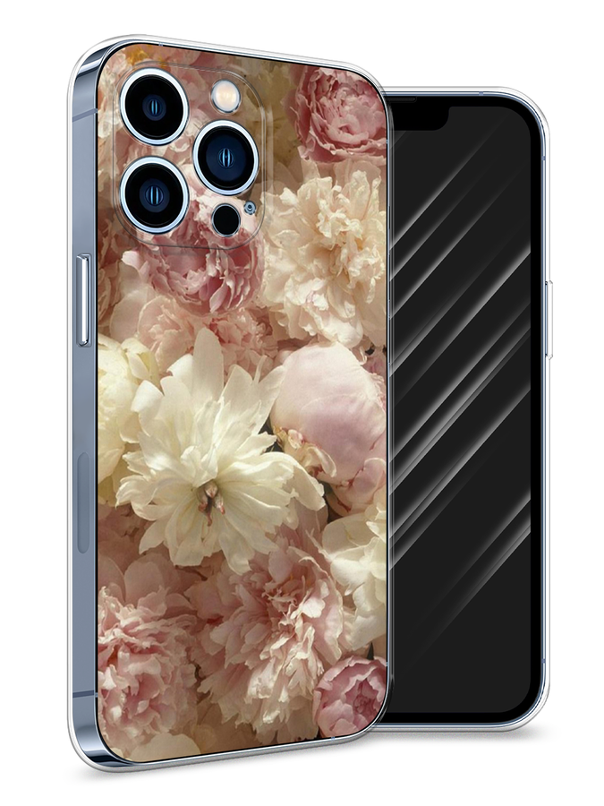 

Чехол Awog на Apple iPhone 13 Pro / Айфон 13 Pro "Пионы светлые", Разноцветный, 14350-8