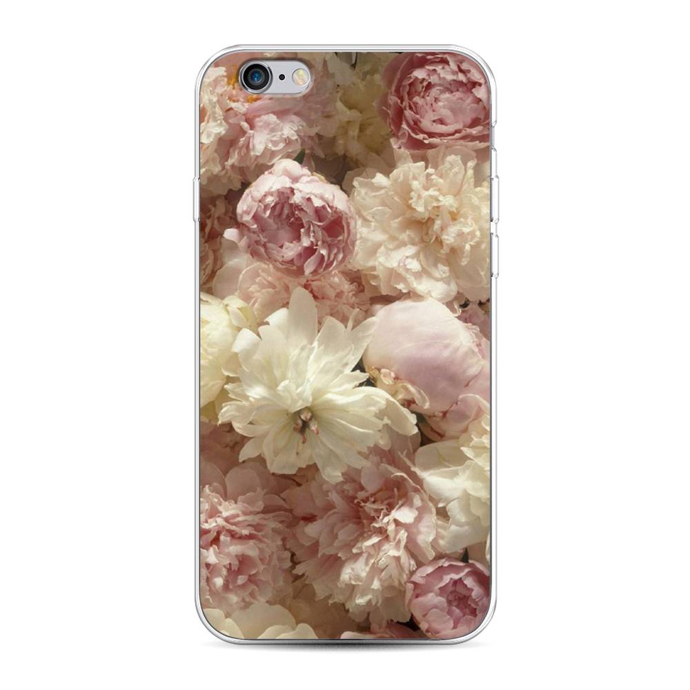 

Чехол Awog на Apple iPhone 6S / Айфон 6S "Пионы светлые", Разноцветный, 0104S50-8