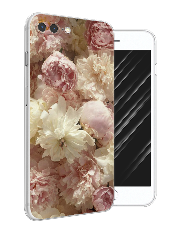 

Чехол Awog на Apple iPhone 7 Plus / Айфон 7 Plus "Пионы светлые", Разноцветный, 10750-8