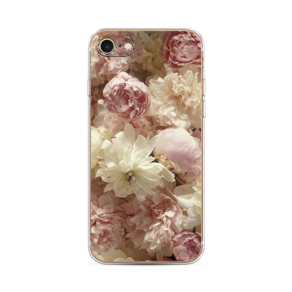 

Чехол Awog на Apple iPhone 8 / Айфон 8 "Пионы светлые", Разноцветный, 10850-8