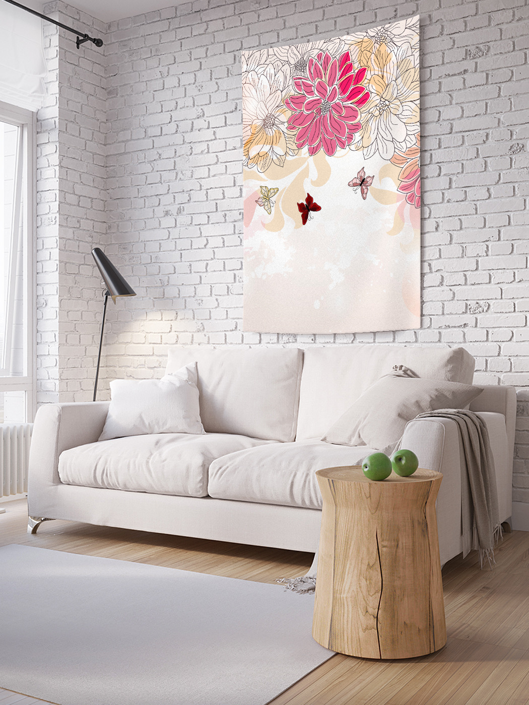 

Вертикальное фотопанно на стену JoyArty Мечтательные бабочки 100x150 см, Мечтательные бабочки