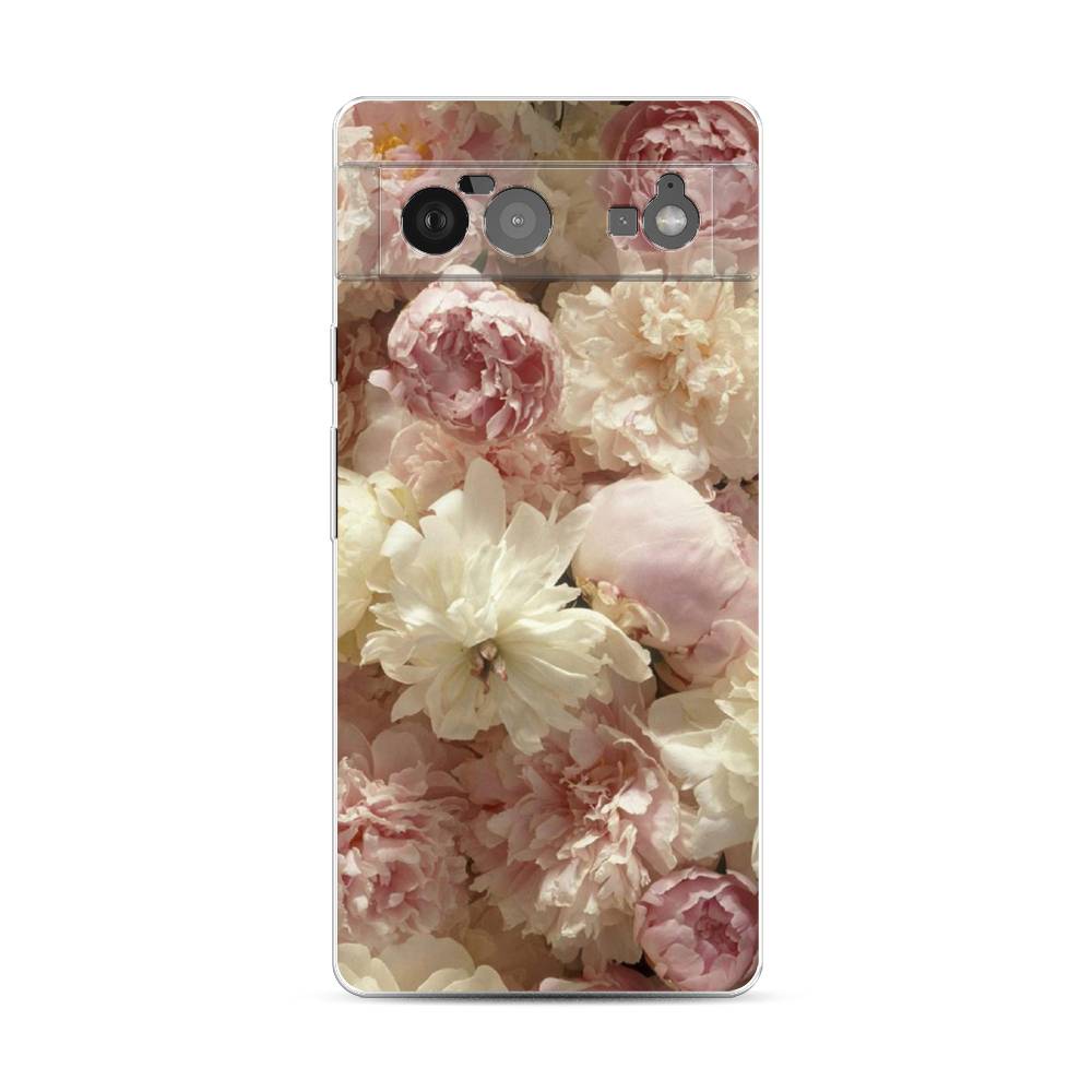 

Чехол Awog на Google Pixel 6 "Пионы светлые", Разноцветный, 270850-8