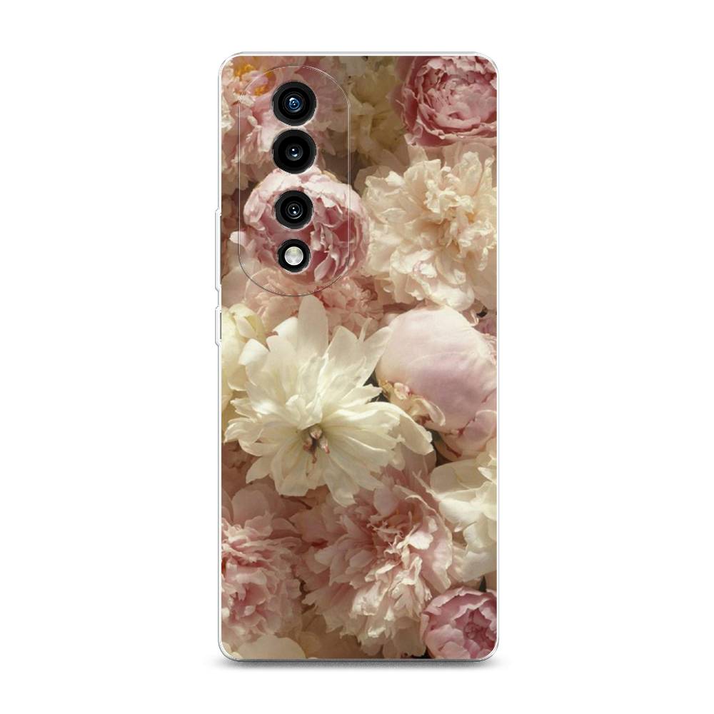 

Силиконовый чехол "Пионы светлые" на Honor 70 Pro, 6108350-8