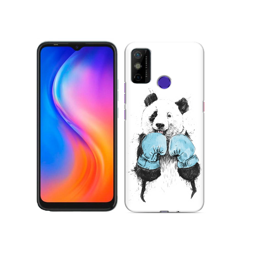 

Чехол MyPads Tocco для Tecno Spark 6 GO панда боксер, Прозрачный, Tocco