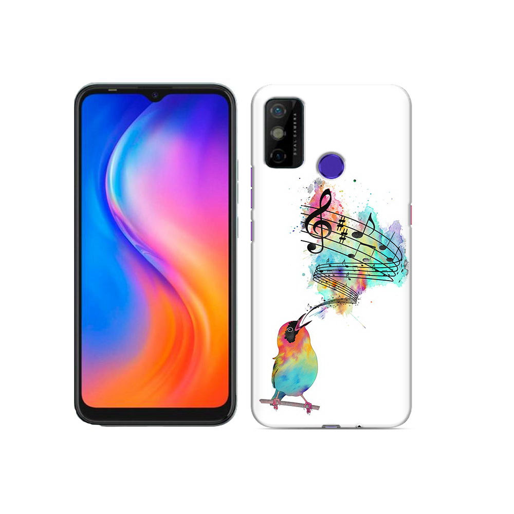 

Чехол MyPads Tocco для Tecno Spark 6 GO певчая птичка, Прозрачный, Tocco