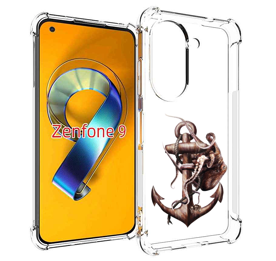 Чехол MyPads ржавый якорь для Asus Zenfone 9 (AI2202)