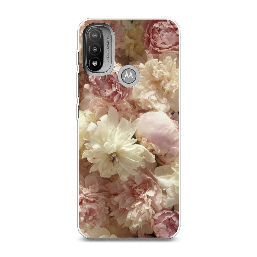 

Чехол Awog на Lenovo K14 Plus/Motorola Moto E20/E30/E40 "Пионы светлые", Разноцветный, 243450-8