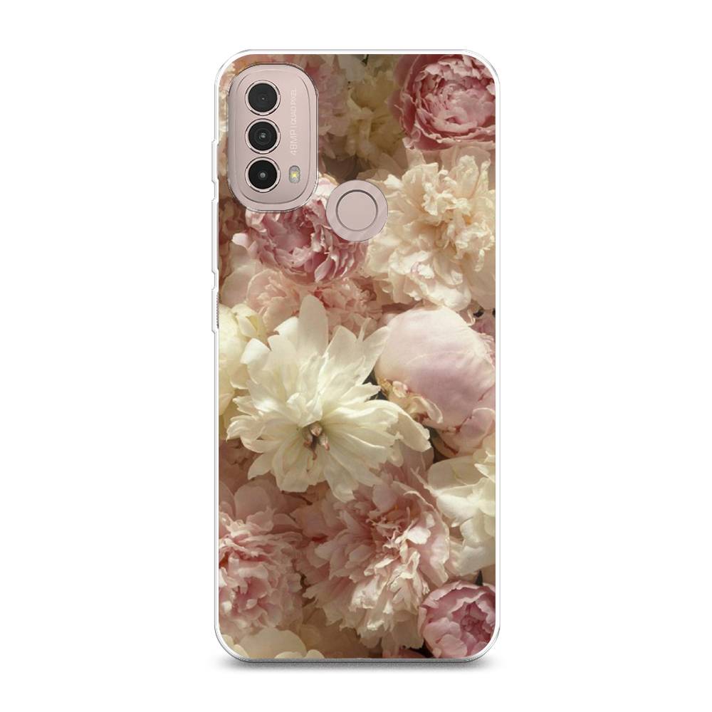 

Чехол Awog на Lenovo K14 Plus/Motorola Moto E20/E30/E40 "Пионы светлые", Разноцветный, 243650-8