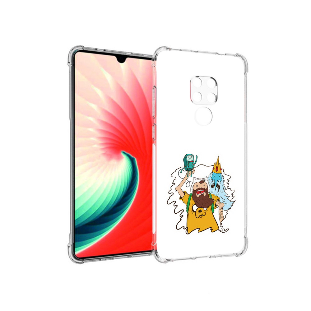 

Чехол MyPads Tocco для Huawei Mate 20 время приключений старый Финн, Прозрачный, Tocco