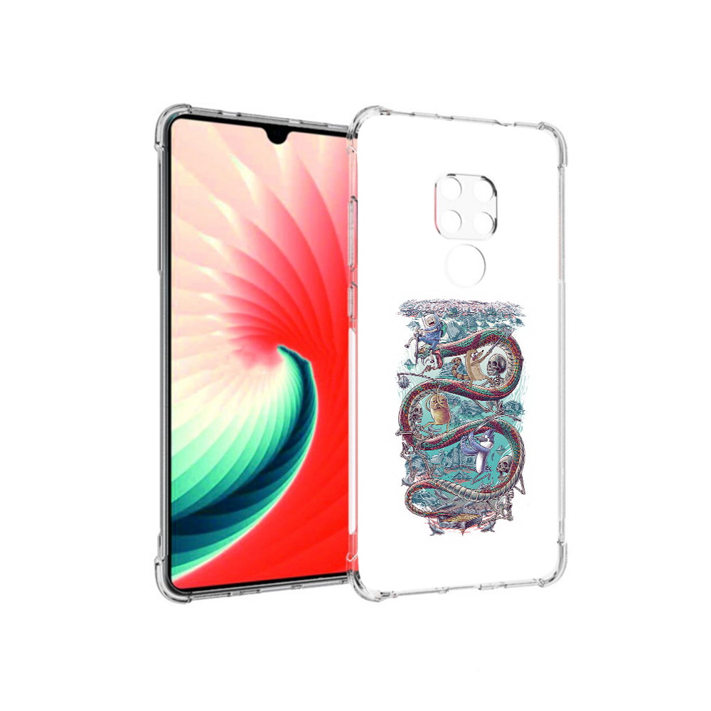 

Чехол MyPads Tocco для Huawei Mate 20 время приключений страшилка, Прозрачный, Tocco