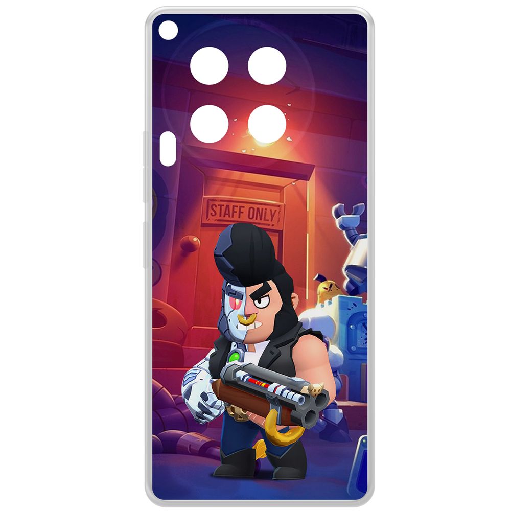 

Чехол-накладка Krutoff Clear Case Brawl Stars-Б-800 для TECNO Camon 30, Прозрачный