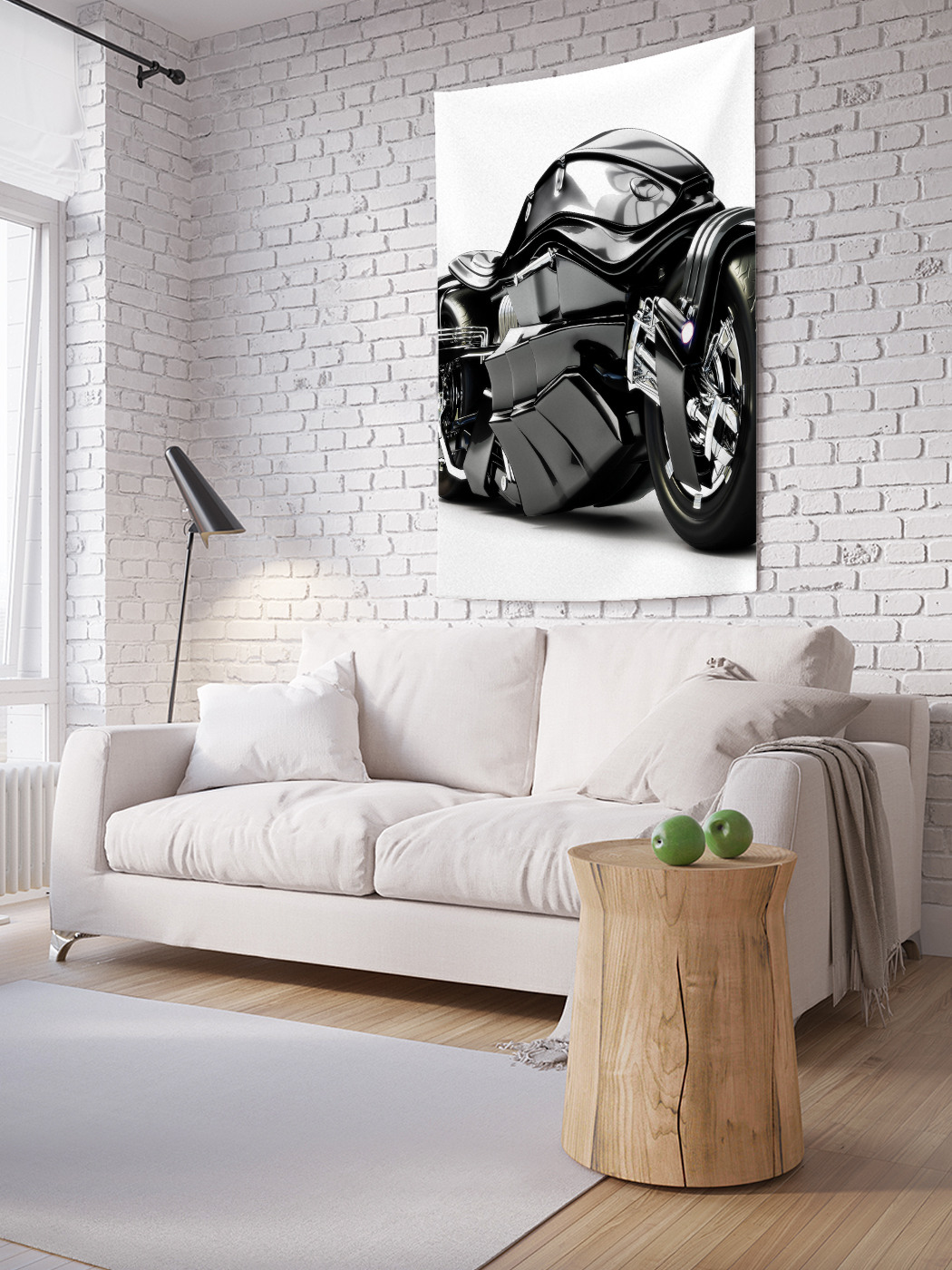 

Вертикальное фотопанно на стену JoyArty Бронированный мотоцикл 100x150 см, Бронированный мотоцикл