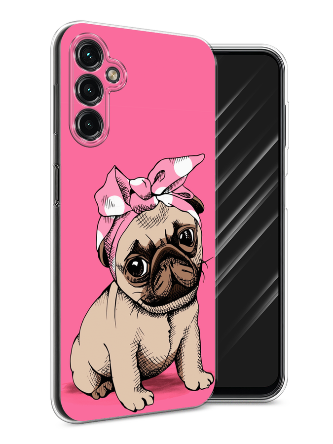 

Чехол Awog на Samsung Galaxy A24 "Dog Pin-Up", Розовый;бежевый, 2108050-2