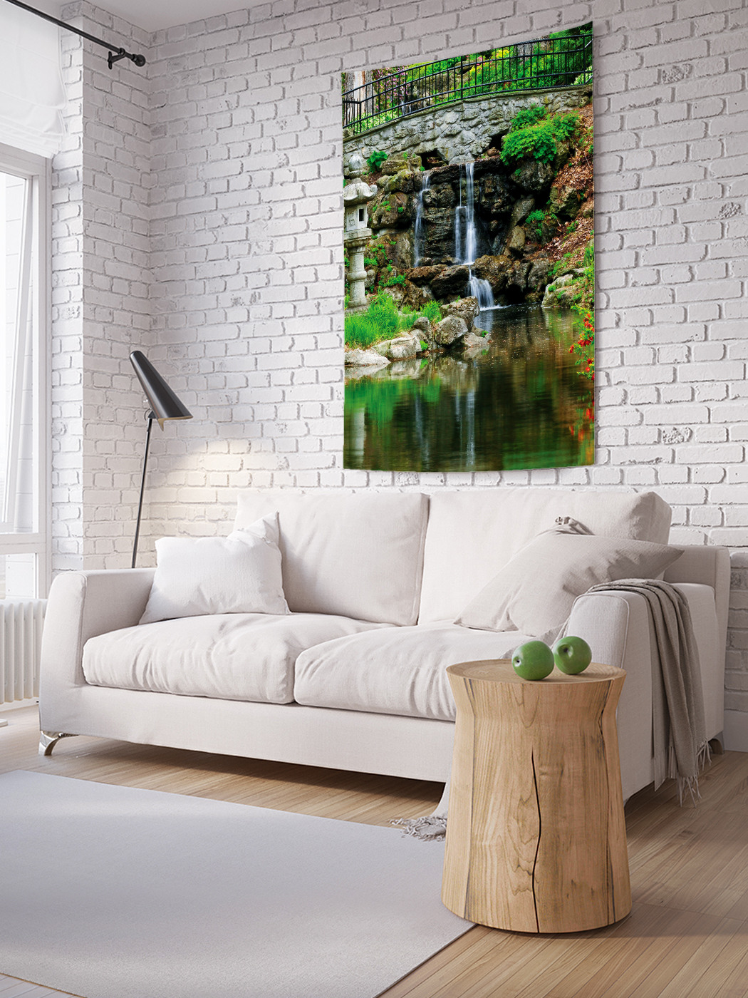 

Вертикальное фотопанно на стену JoyArty Речной водопад 100x150 см, Речной водопад