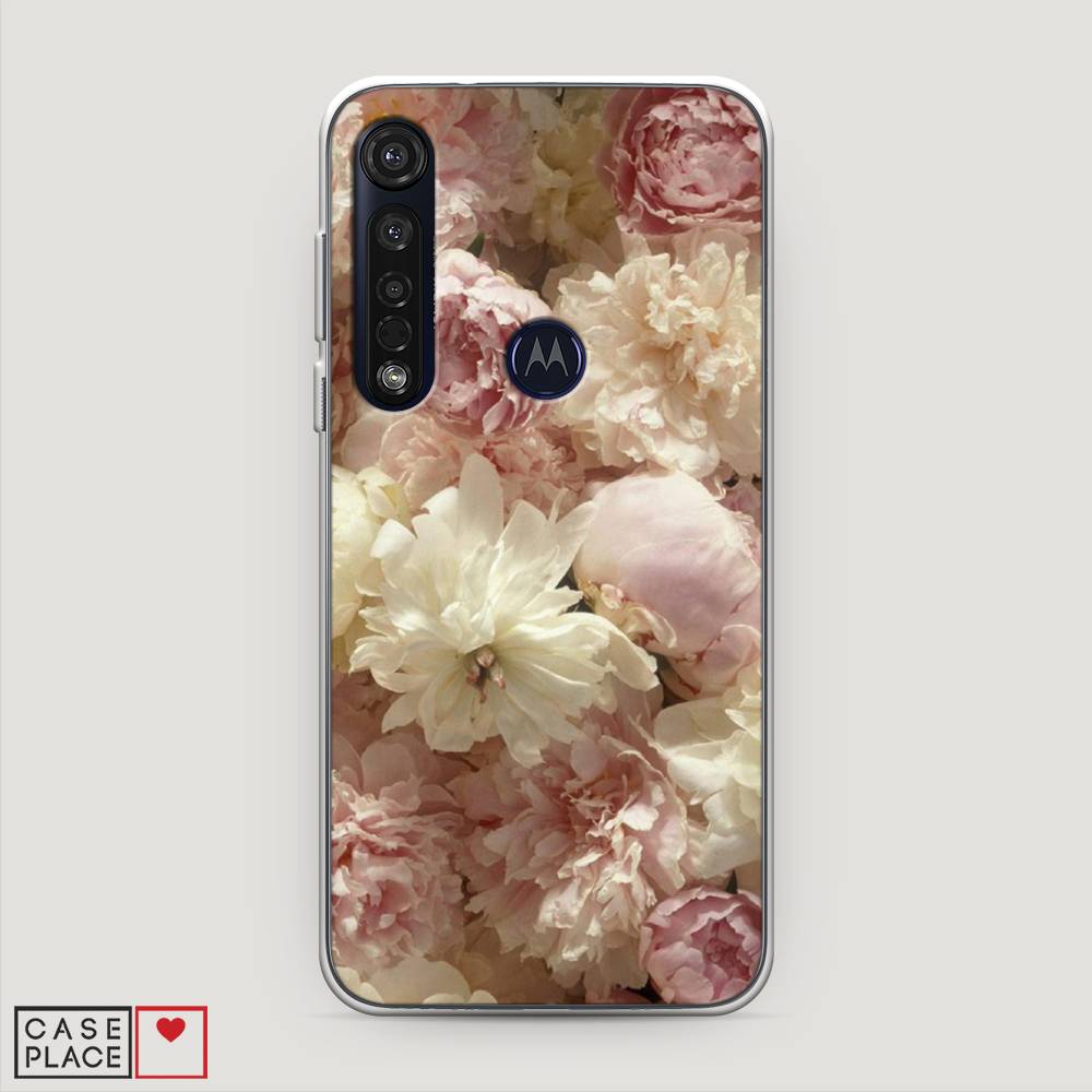 

Чехол Awog на Motorola Moto G8 Plus / Моторола Мото G8 Plus "Пионы светлые", Разноцветный, 241450-8