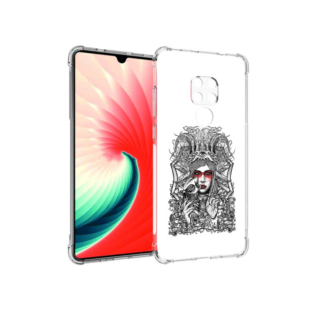 

Чехол MyPads Tocco для Huawei Mate 20 грусная девушка, Прозрачный, Tocco