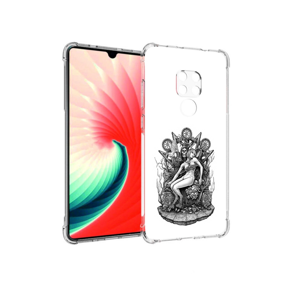 

Чехол MyPads Tocco для Huawei Mate 20 девушка на троне, Прозрачный, Tocco