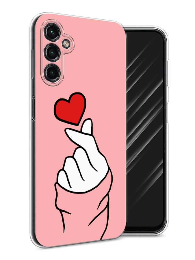 

Чехол Awog на Samsung Galaxy A24 "Милое сердечко", Белый;красный;черный, 2108050-7