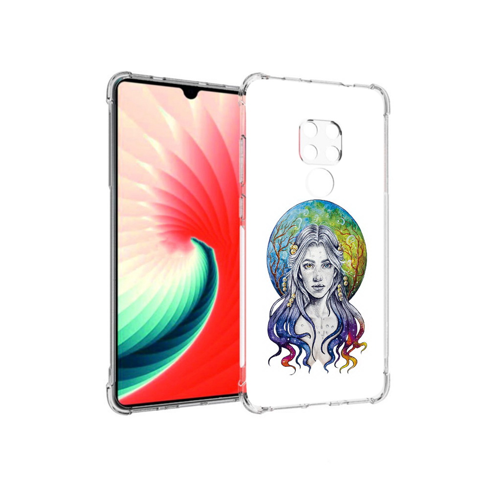 

Чехол MyPads Tocco для Huawei Mate 20 девушка с красивыми волосами, Прозрачный, Tocco