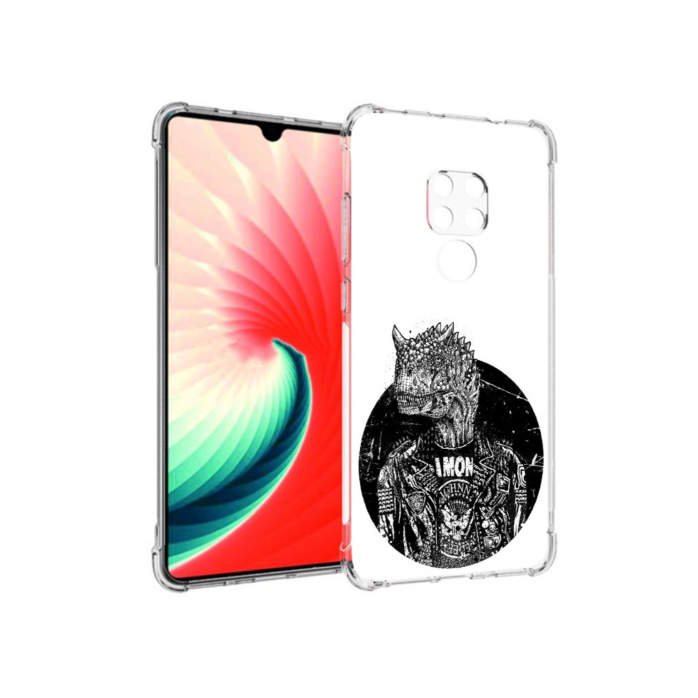 

Чехол MyPads Tocco для Huawei Mate 20 динозавр в куртке, Прозрачный, Tocco