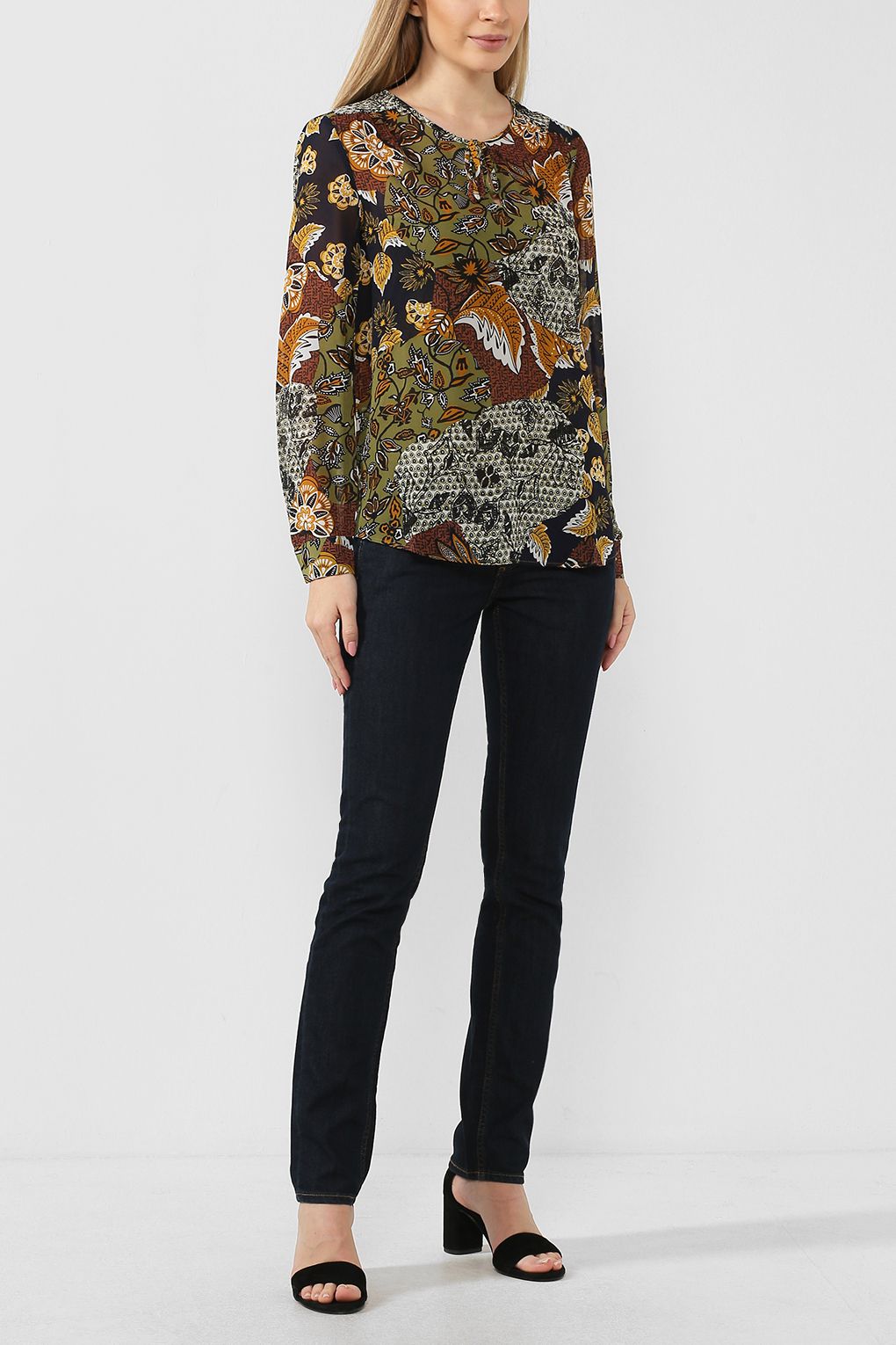 

Блуза женская Esprit 070EE1F318 зеленая 40, 070EE1F318