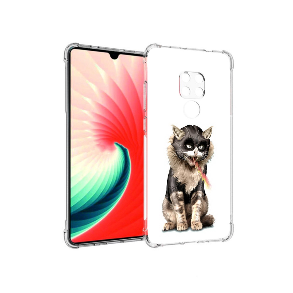 

Чехол MyPads Tocco для Huawei Mate 20 дьяволский кот, Прозрачный, Tocco