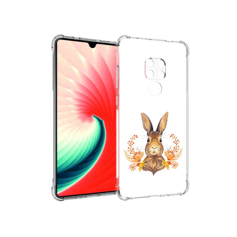 

Чехол MyPads Tocco для Huawei Mate 20 зайка в цветах, Прозрачный, Tocco