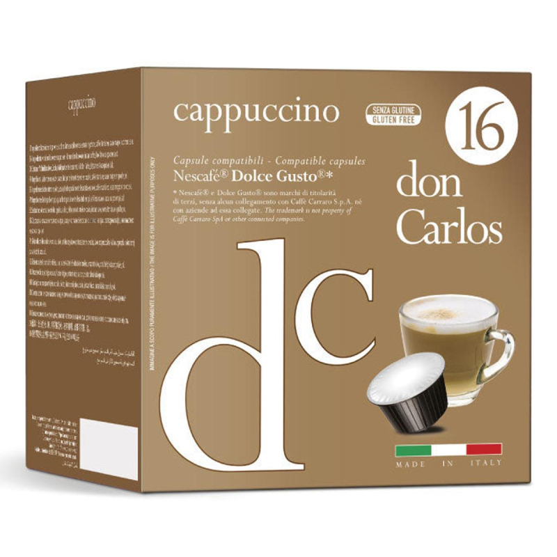 Кофе в капсулах Don Carlos Cappucino (DG), 16шт/уп