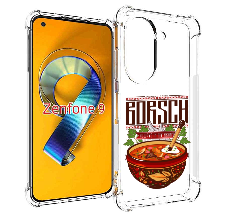 

Чехол MyPads русский борщ для Asus Zenfone 9 (AI2202), Прозрачный, Tocco