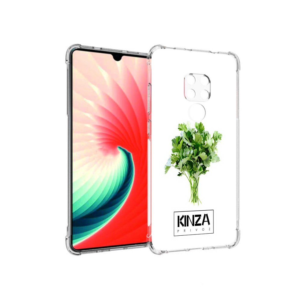 

Чехол MyPads Tocco для Huawei Mate 20 Бренд Кинза, Прозрачный, Tocco