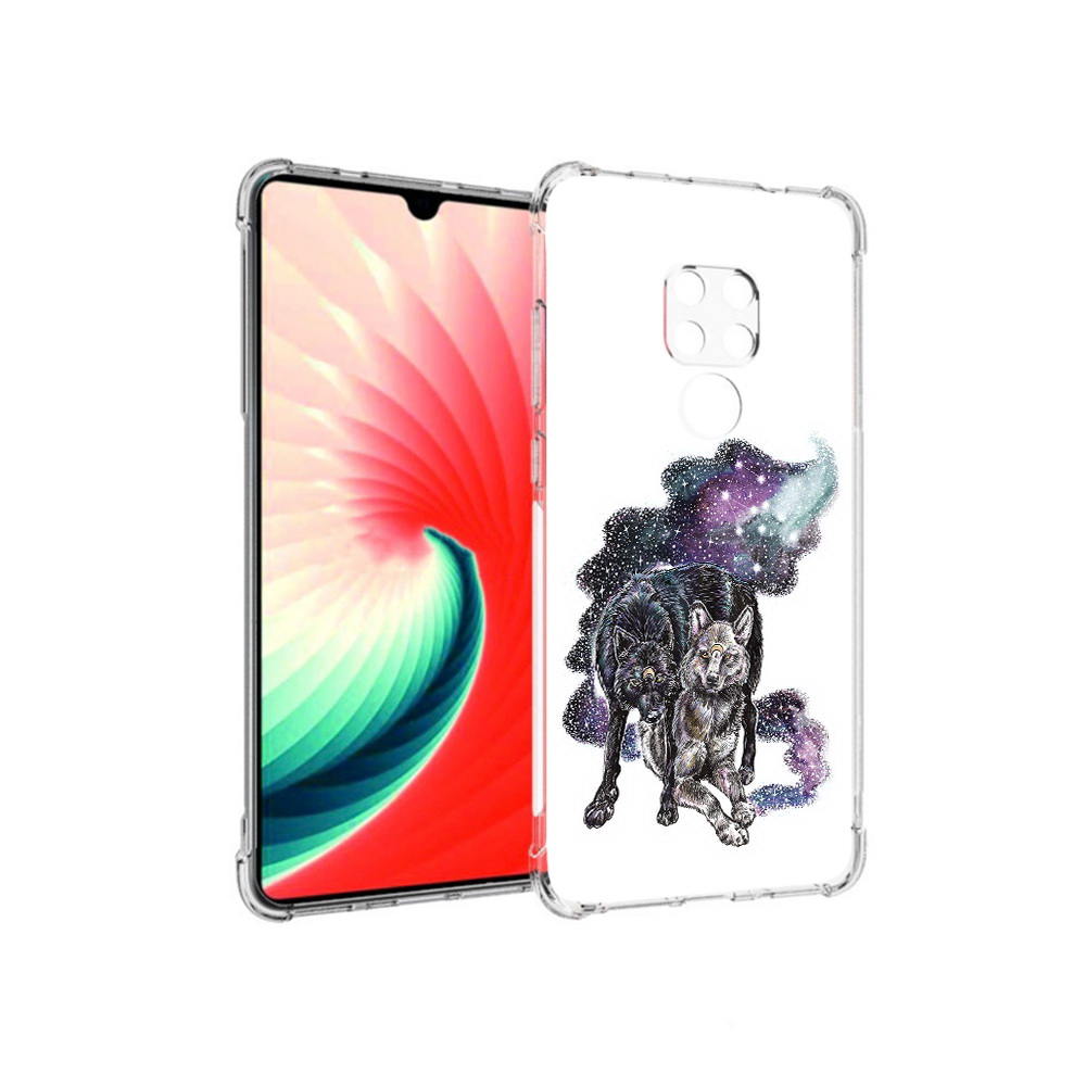 

Чехол MyPads Tocco для Huawei Mate 20 звездные волки, Прозрачный, Tocco