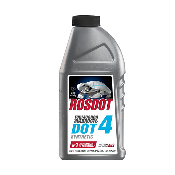 

Rosdot Тормозная жидкость Brake Fluid (Dot-4), 455 мл