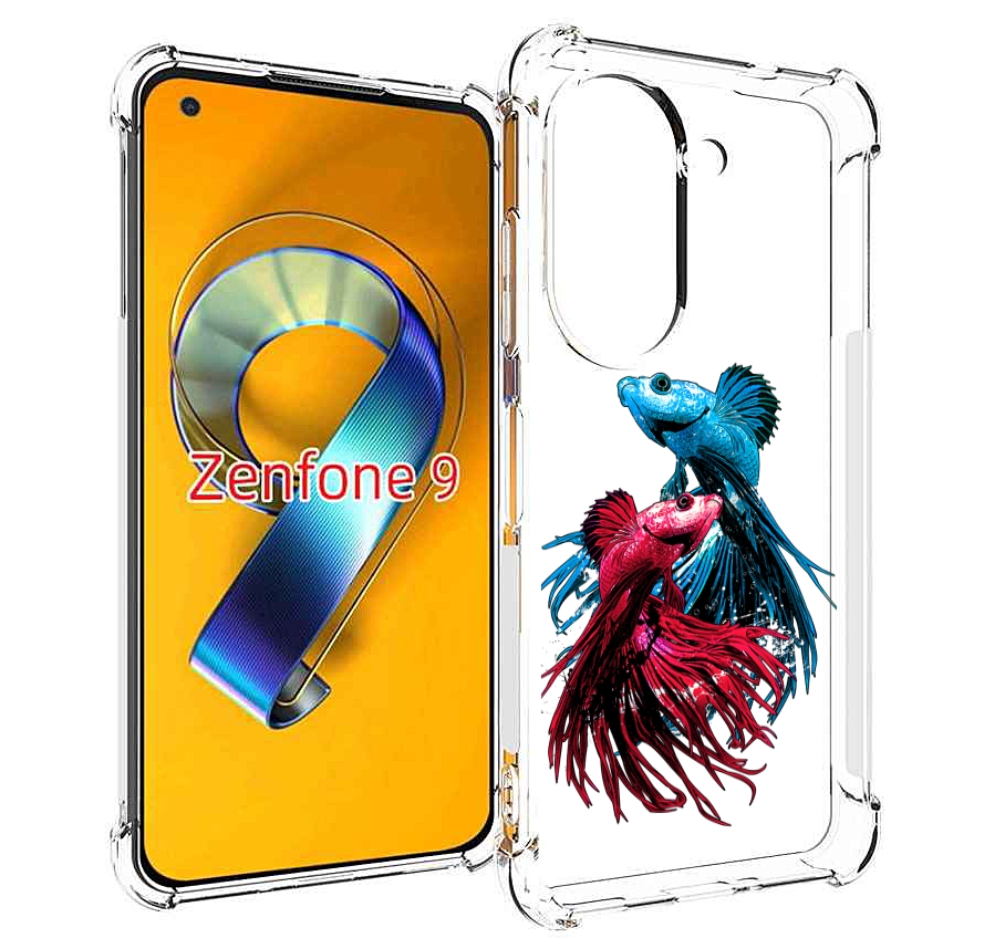 

Чехол MyPads рыбы петушки для Asus Zenfone 9 (AI2202), Прозрачный, Tocco