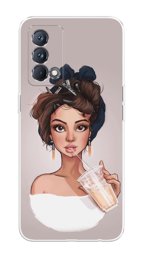 

Чехол на Realme GT Master Edition "Девушка с фраппе", Серый, 2510450-6