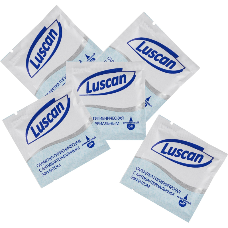 Салфетки влажные Luscan антибактериальные в саше 15х13,5см 1000шт/уп салфетки спанлейс 30х40 см