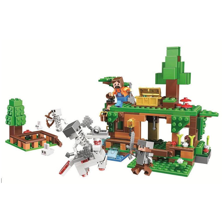 

Конструктор BELA 11138 Майнкрафт Битва за сокровища My World 327 деталей