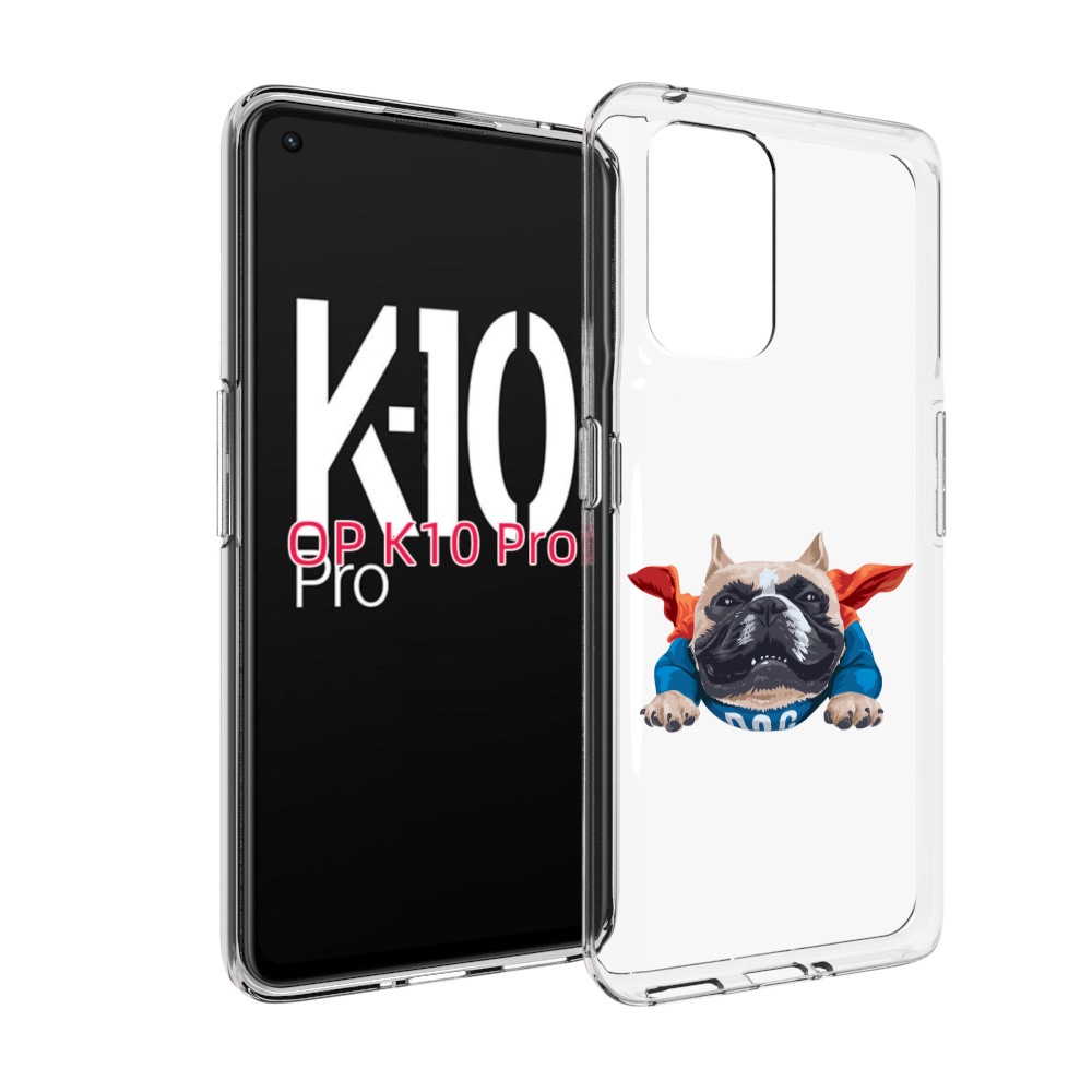 

Чехол MyPads Супер-Дог для OPPO K10 Pro, Прозрачный, Tocco