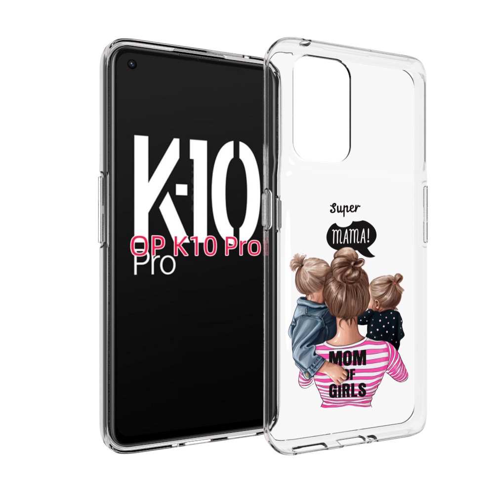 

Чехол MyPads Супер-мама-2 женский для OPPO K10 Pro, Прозрачный, Tocco