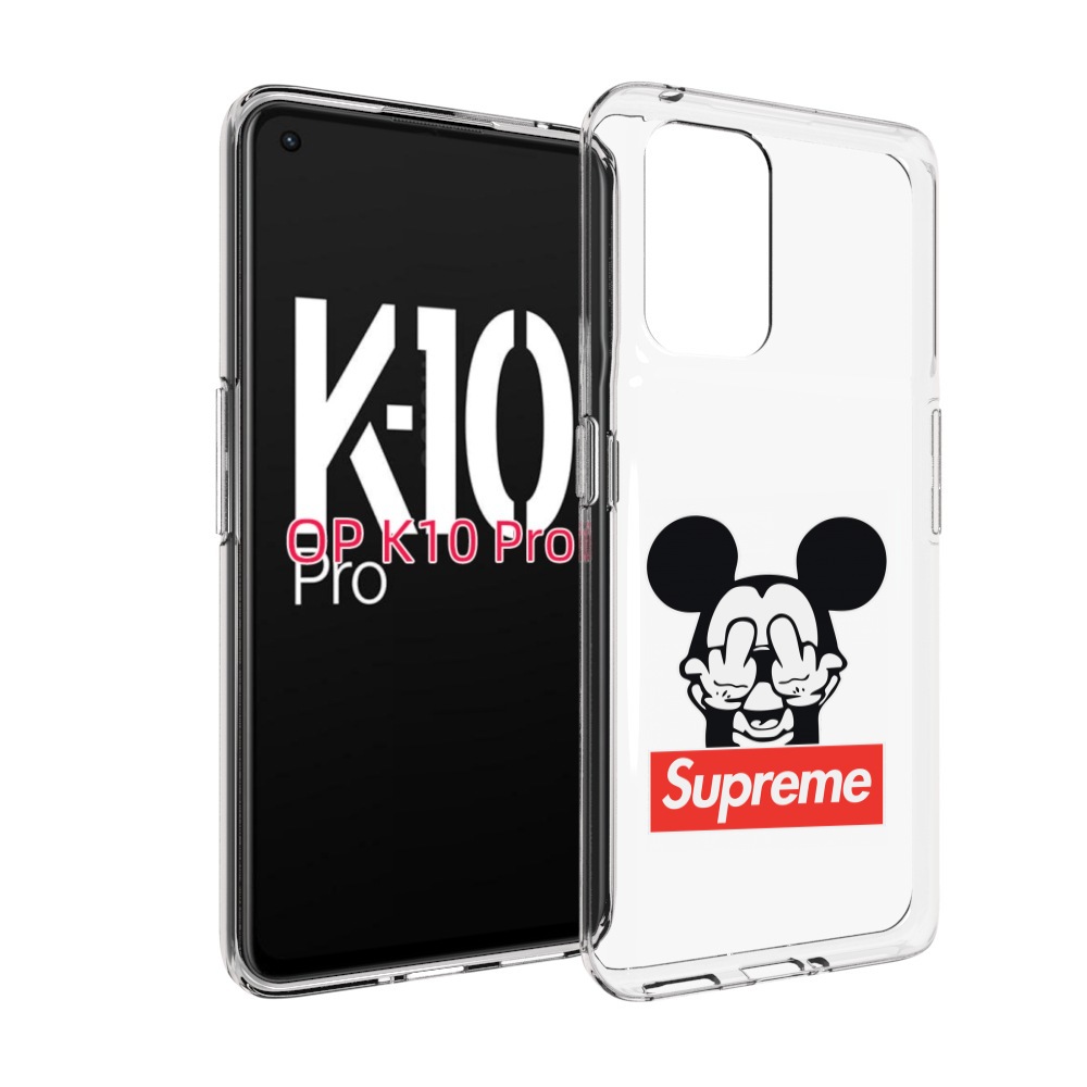 

Чехол MyPads Супримовский-Микки-маус для OPPO K10 Pro, Прозрачный, Tocco