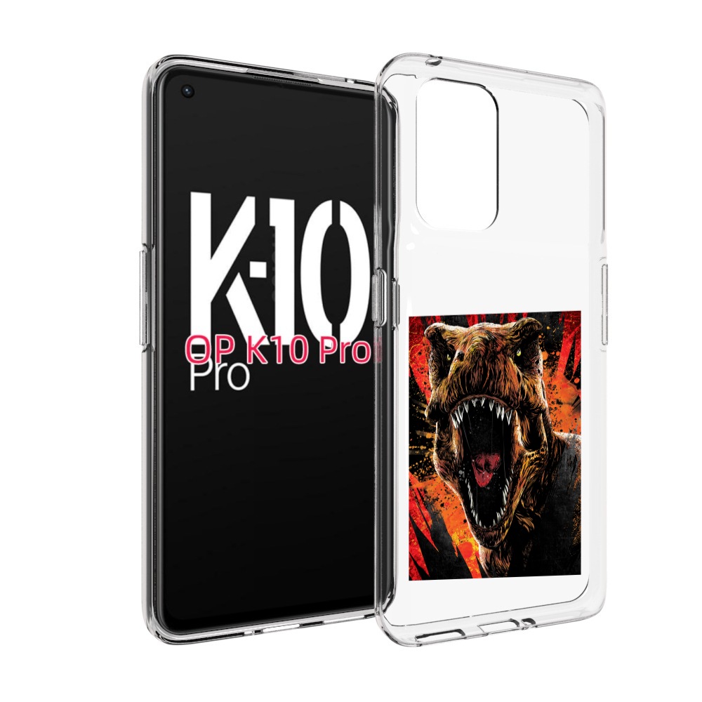 

Чехол MyPads Тиранозавр для OPPO K10 Pro, Прозрачный, Tocco