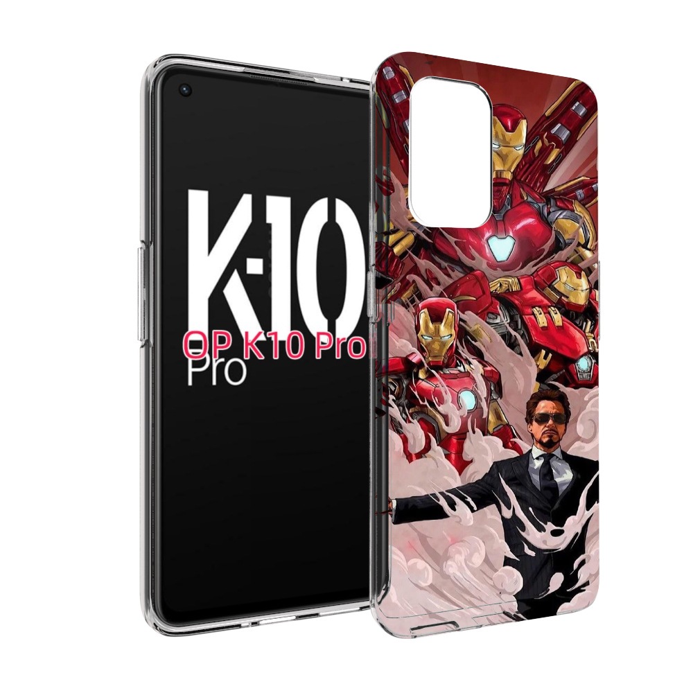 

Чехол MyPads Тони-Старк-и-костюмы для OPPO K10 Pro, Прозрачный, Tocco