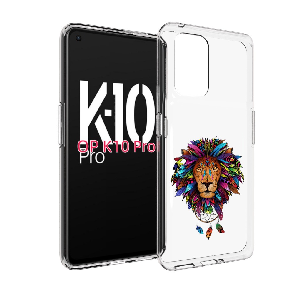 

Чехол MyPads Тотемный Лев для OPPO K10 Pro, Прозрачный, Tocco