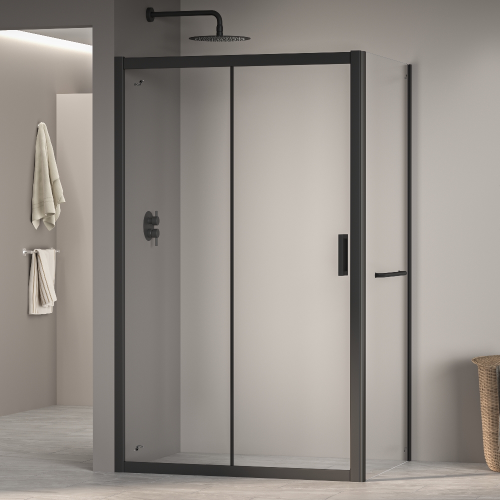 

Душевой уголок RGW Passage PA-76-1B 160x100 350876160-14 профиль Черный стекло прозрачное